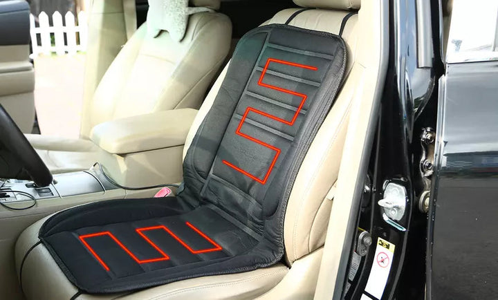 BowLift | HeatRide Heated Car Seat Cushion – 12V Memory Foam Seat and Back Heating