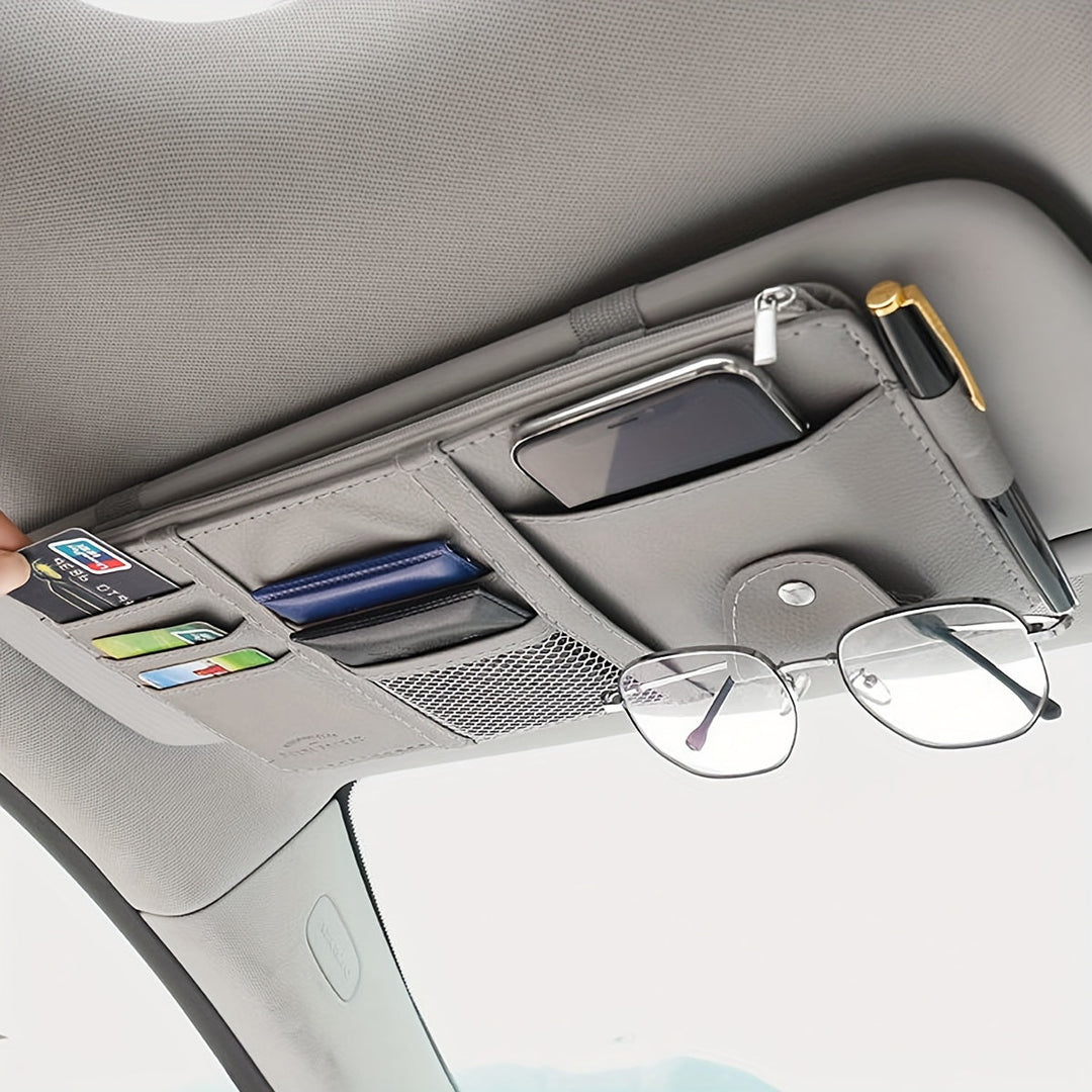 Sunscreen Organizer Car made of PU Leather | Bowlift