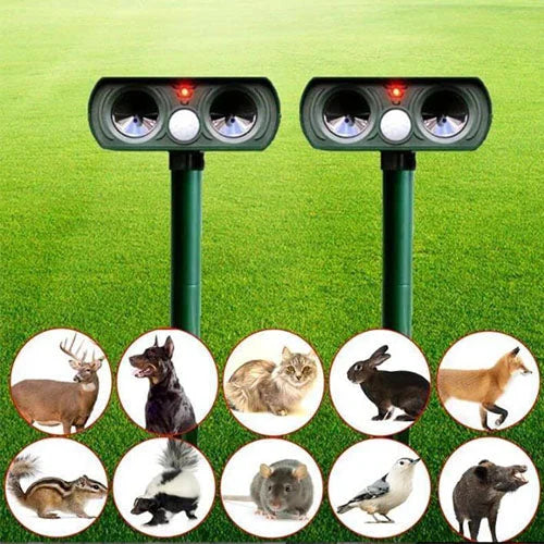 BowLift | Solar Power Ultrasonic Pest Repeller Infrared Sensor Waterproof Animal Repellent