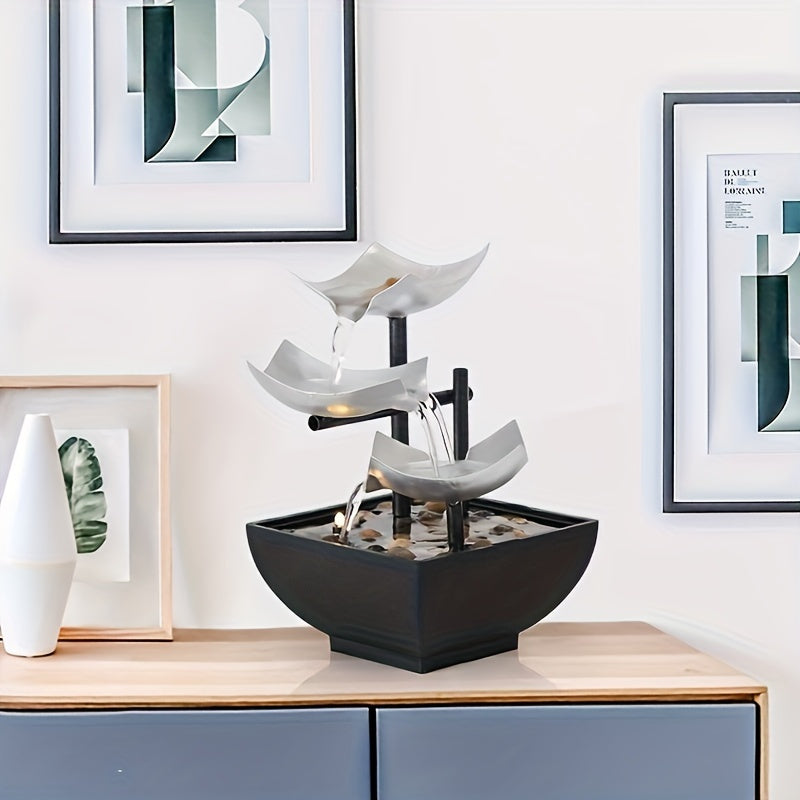 BowLift | LeafFlow – Elegant Indoor Fountain with Leaf Design and Gentle Water Flow