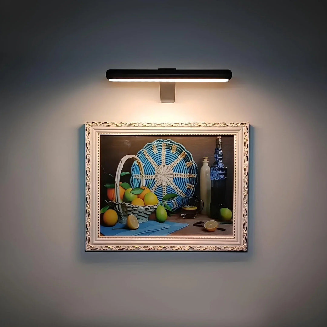 BowLift | ArtGlow Wireless LED Picture Light – Rechargeable Wall Lamp with Remote & Adjustable Dimming