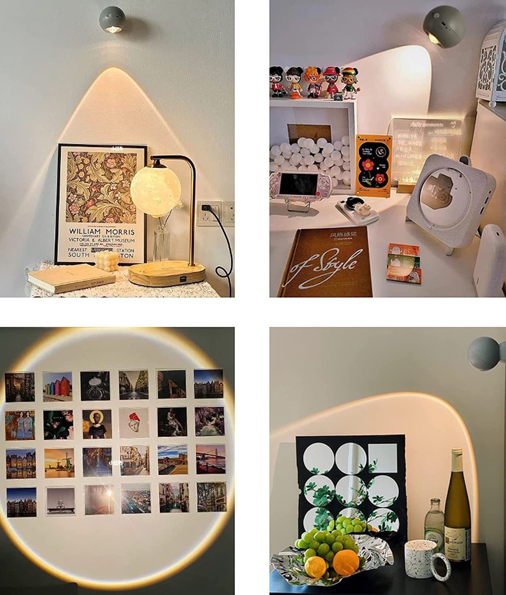 BowLift | Sunset Glow Wall Light — Rechargeable Dimmable Mood Lighting