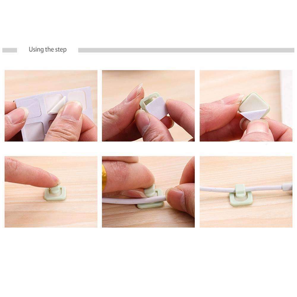 BowLift | Cable Cord Wire Line Organizer - Plastic Clips Ties Fixer Fastener Holder