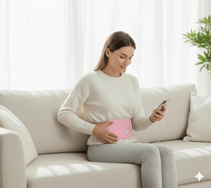 BowLift | CALMCORE – Electric Abdominal Heating Pad with Heat & Vibration