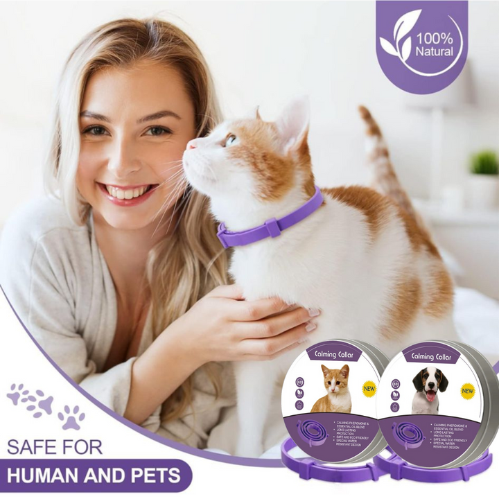 Pheromone Calming Collar for Dogs and Cats Bowlift