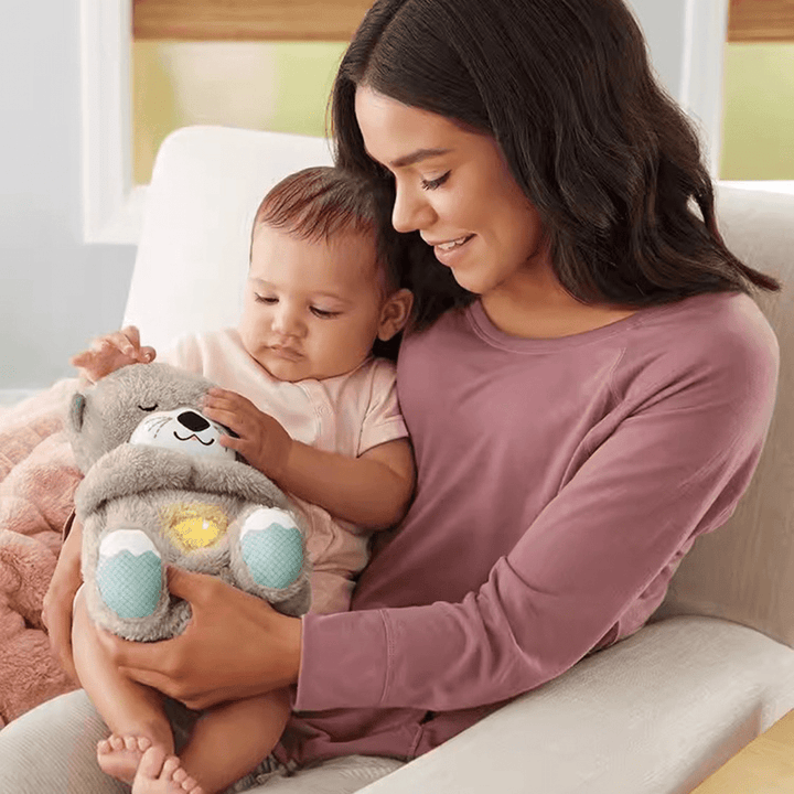 BowLift | Calmaura - Breathing Otter Plush Relaxation companion with soothing vibrations and calming light