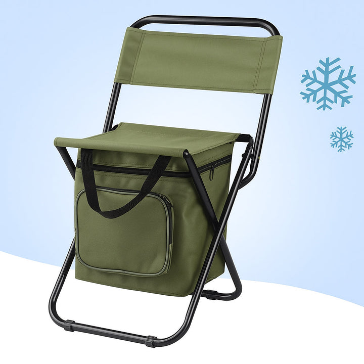 ChillPack Outdoor Chair – Folding Camping Chair with Backrest and Integrated Cooler Bag | Bowlift