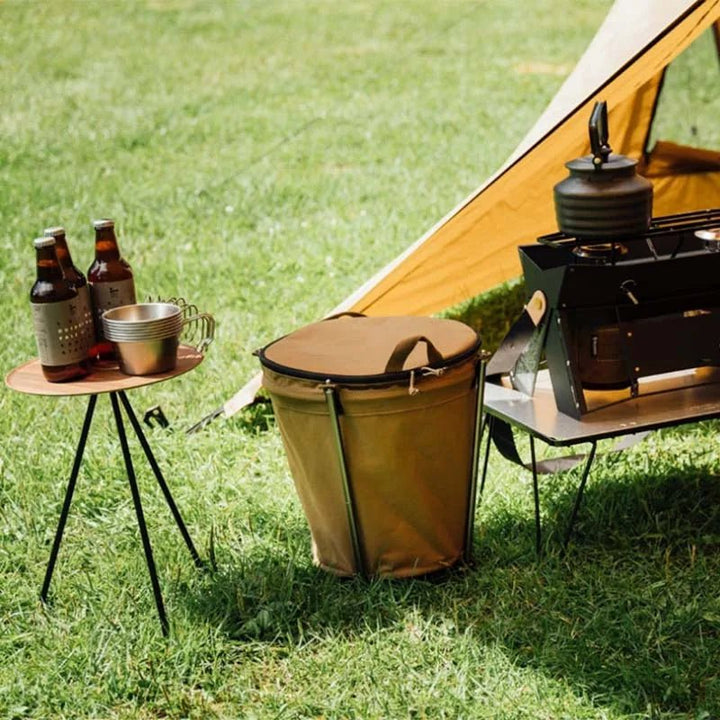 BowLift | Camptrash AM – Foldable Outdoor Trash Can with Waterproof Lining