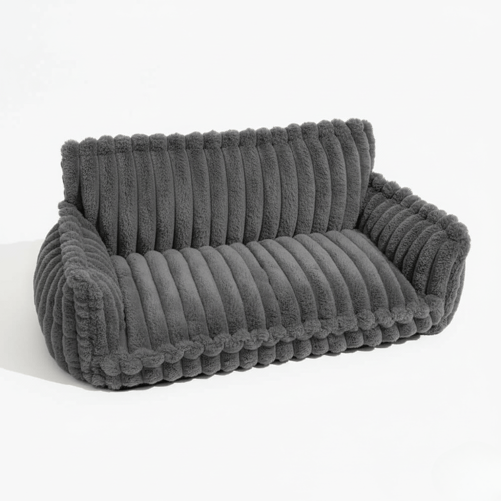 BowLift | CANILUX – Orthopedic Dog Bed with Raised Headrest & Soft Cushion
