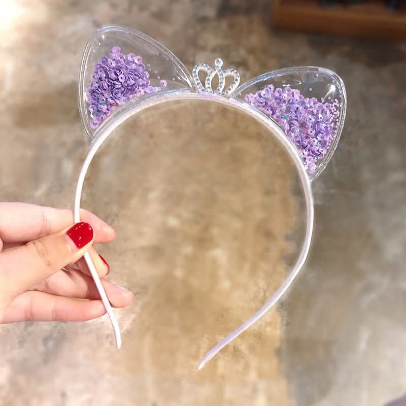 BowLift | Glitter hairband with cat ears | Stylish hairband for parties & special occasions
