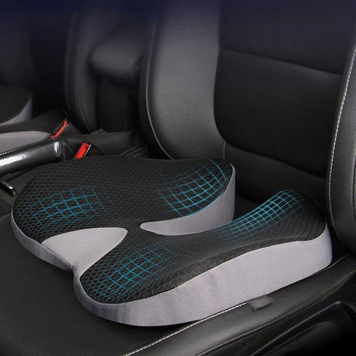BowLift | Ergonomic Memory Foam Car Seat Cushion – Tailbone & Sciatica Support Pillow