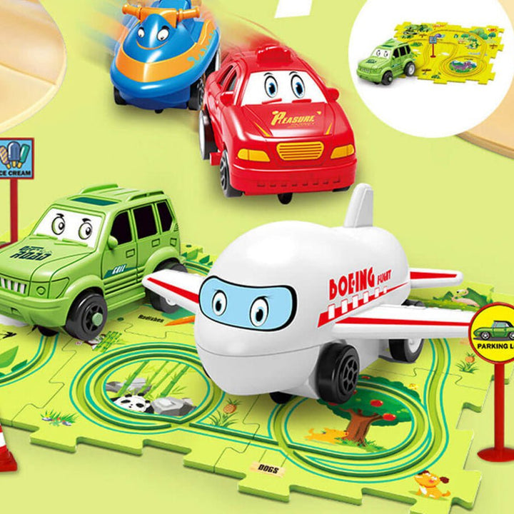 BowLift | Carpuzzle – Creative race track puzzle with car & accessories