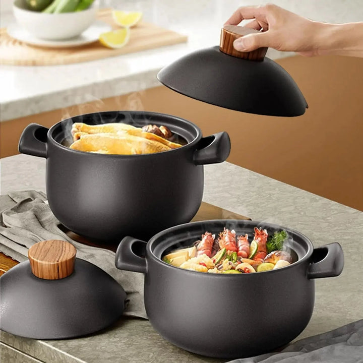 Casserole Stew Pot Ceramic Cookware Soup Cooking Pot Kitchen Crock Pot | Bowlift