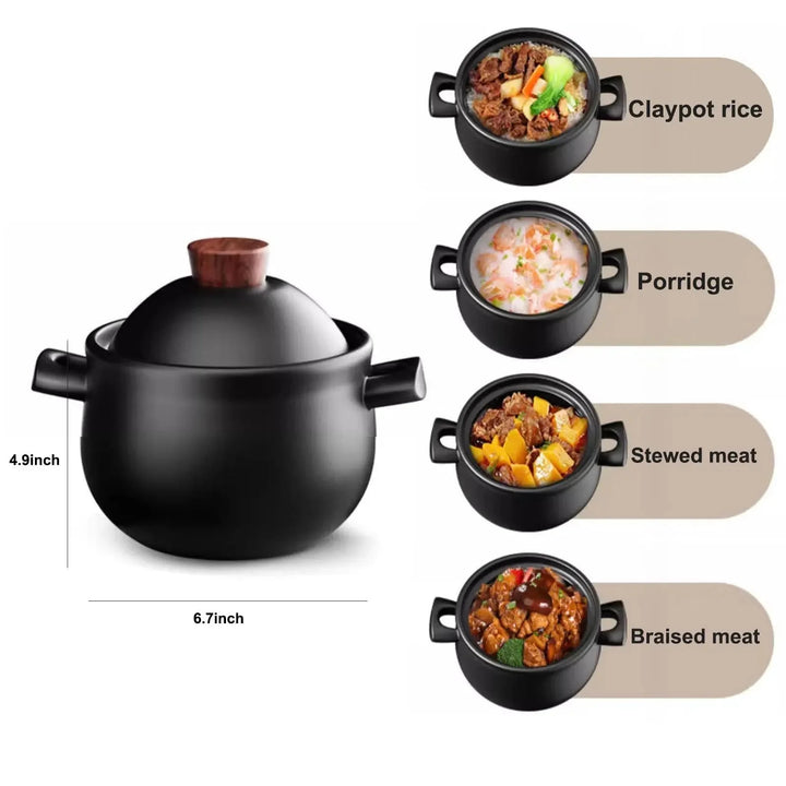 Casserole Stew Pot Ceramic Cookware Soup Cooking Pot Kitchen Crock Pot | Bowlift