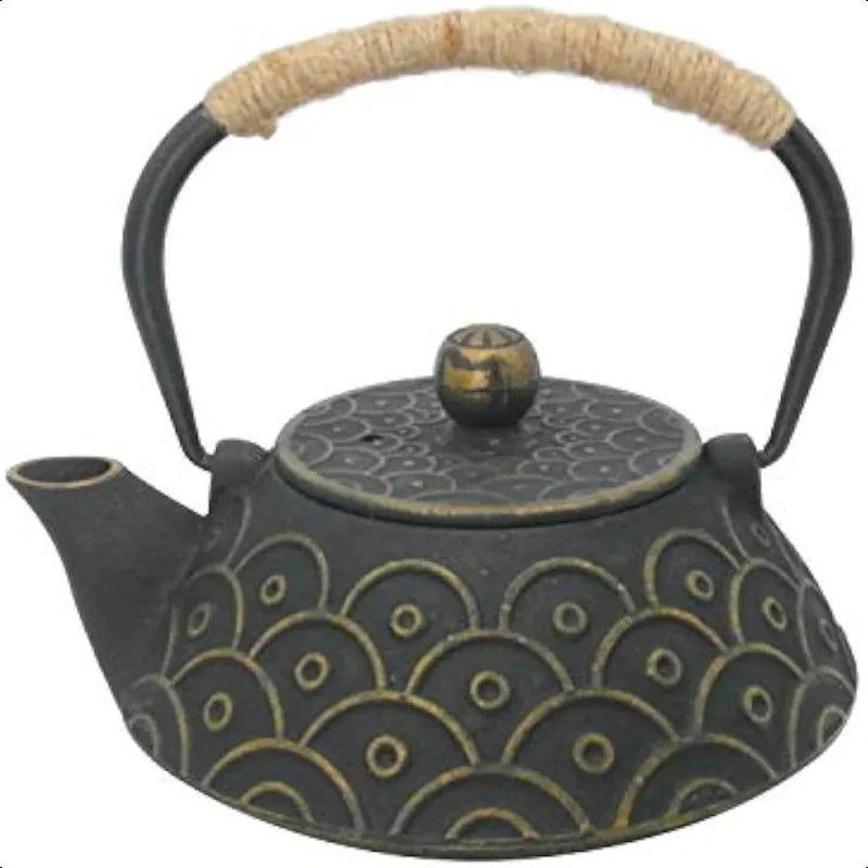 Cast Iron Teapot with Stainless Steel Infuser Loose Leaf Tea Kettle | Bowlift