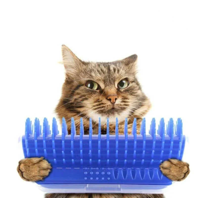 Cat Corner Brush for Self-Grooming - PurrGroom Bowlift