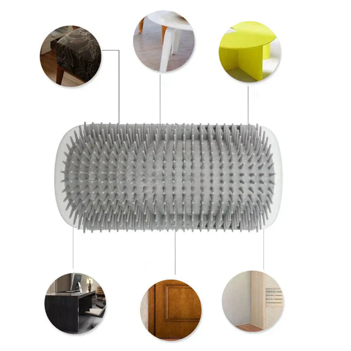 Cat Corner Brush for Self-Grooming - PurrGroom Bowlift