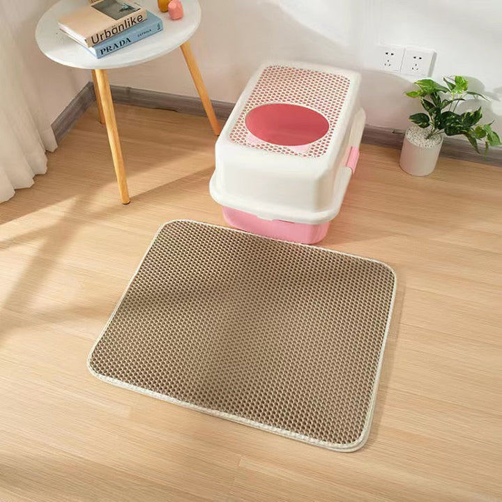 BowLift | Soft Waterproof Litter Mat – Easy Clean Kitty Litter Floor Mat for a Tidy Home