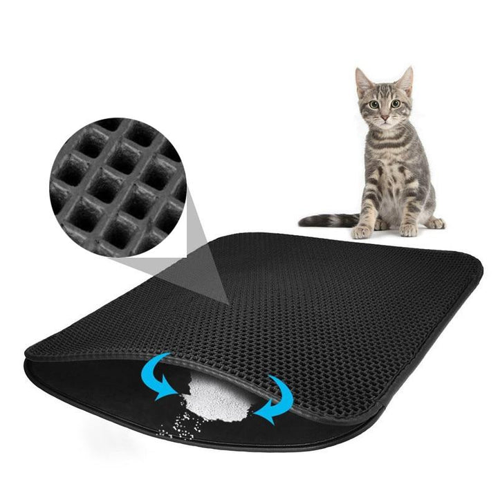 BowLift | Soft Waterproof Litter Mat – Easy Clean Kitty Litter Floor Mat for a Tidy Home
