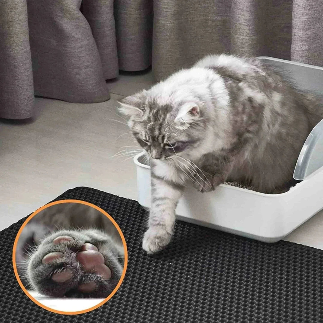 BowLift | Soft Waterproof Litter Mat – Easy Clean Kitty Litter Floor Mat for a Tidy Home