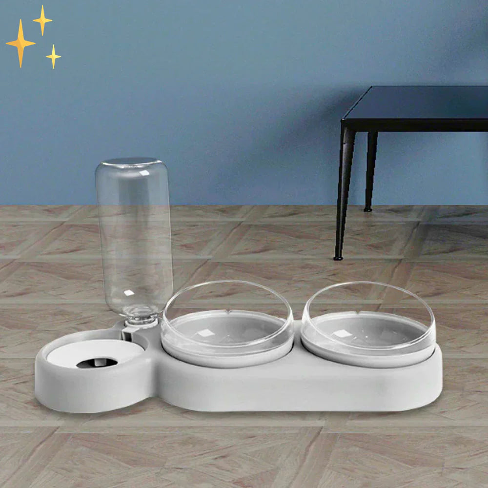 PetCare Dual Feeding Bowl with Auto Water Dispenser Bowlift