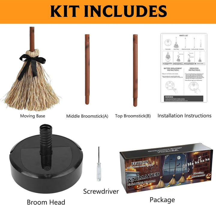 BowLift | Floating PhantomBroom — Enchant Your Halloween Party With Haunting Floating And Evil Laughter