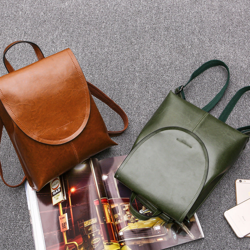 BowLift | LuxeCarry Leather Backpack – Stylish Design with Versatile Storage for Women