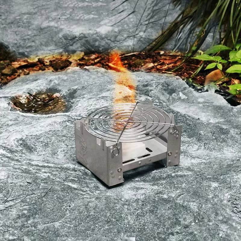 Ultra-Lightweight Folding Ironwood Pocket Size Burner | Bowlift