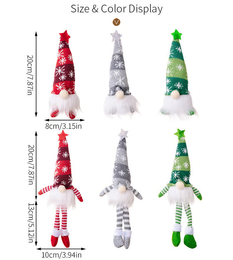 BowLift | Christmas Gnome Decoration | LED Light | Nordic Holiday Figurine Set