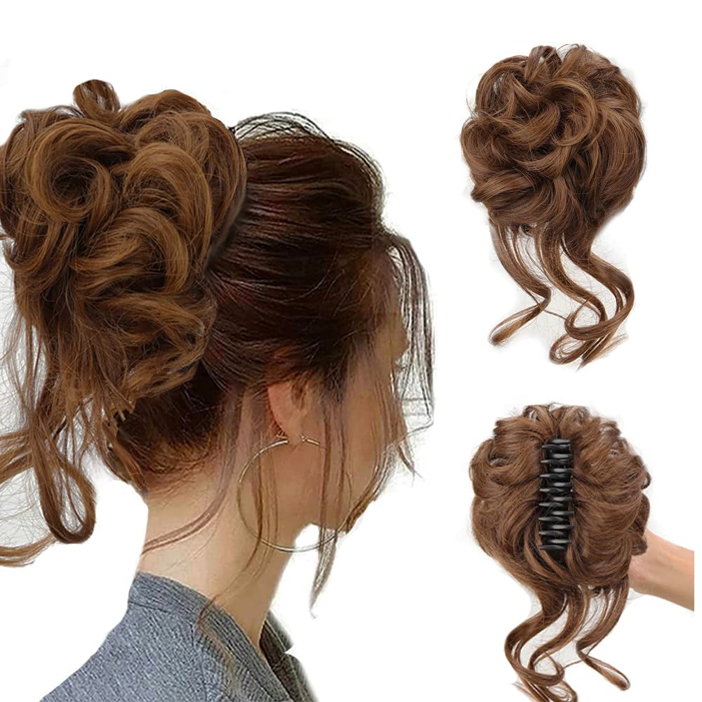 Curly Bun Hair Claw Clips Bowlift