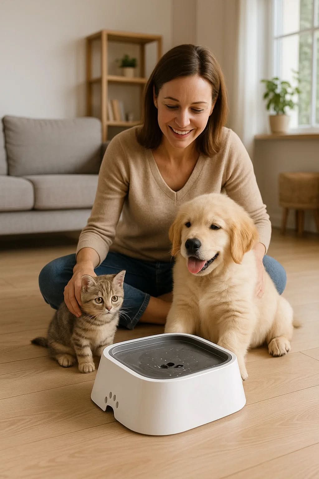 BowLift | DrinkGuard – Anti-Spill Water Bowl for Clean Floors