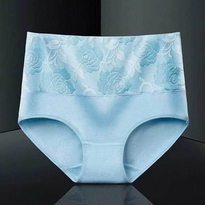 BowLift | High Waist Cotton Print Flower Briefs