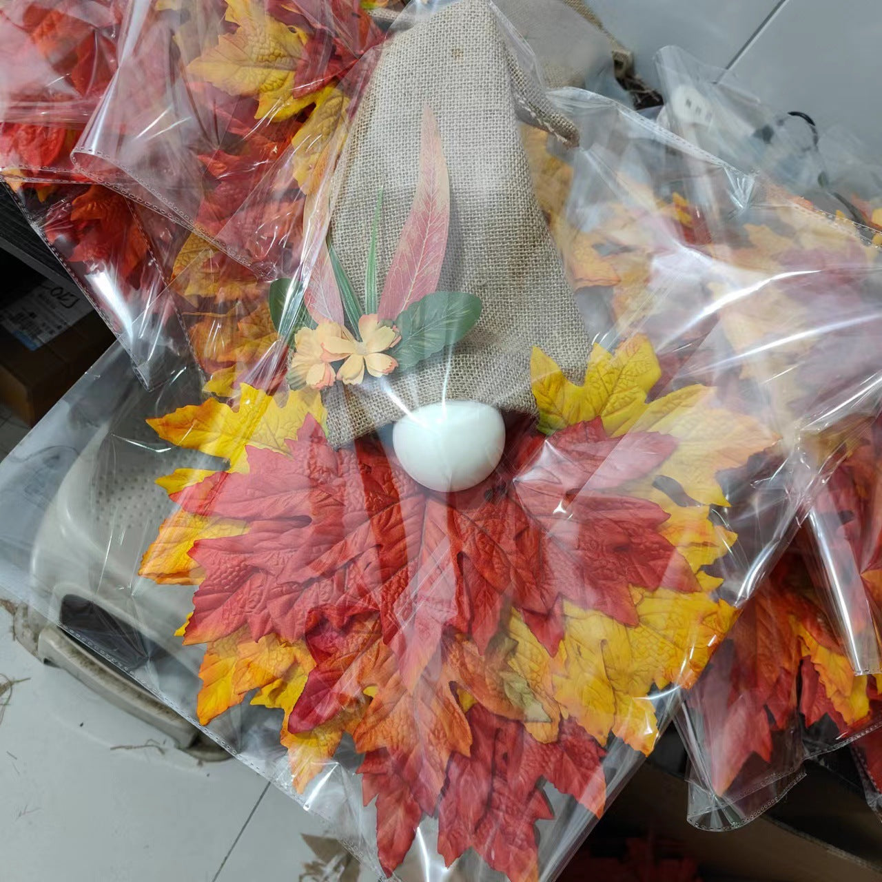 BowLift | Hat Christmas Decoration Garland Harvest Season Maple Leaf Creative Garland