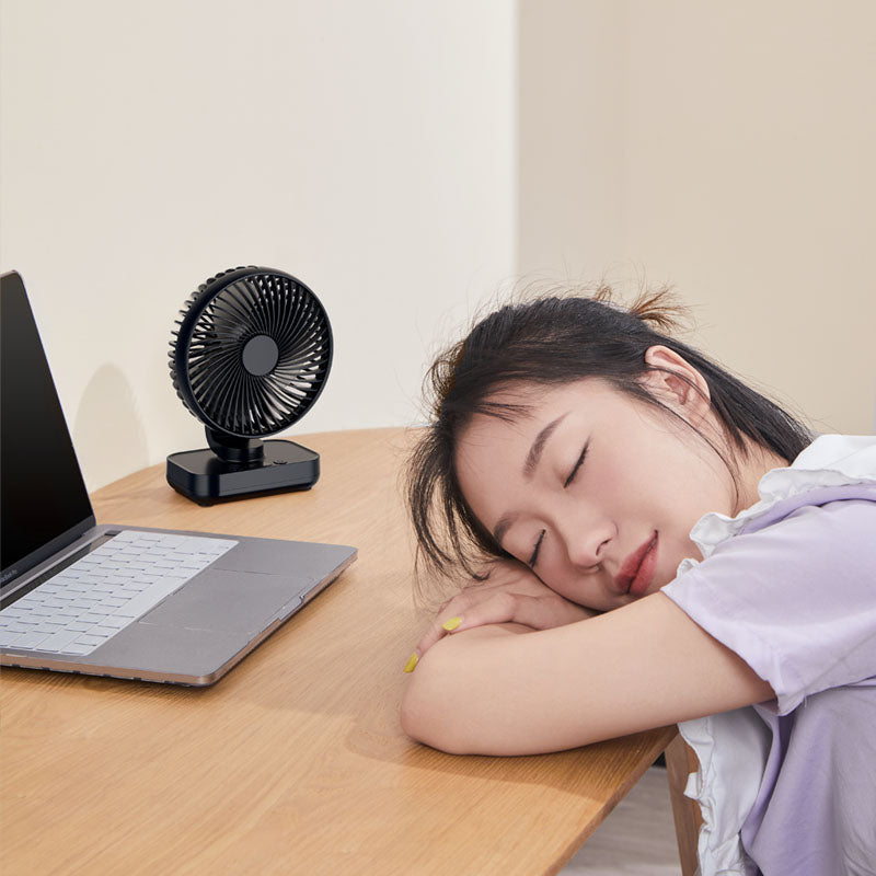 Portable Rechargeable USB Desk Fan with 4 Speeds | Bowlift