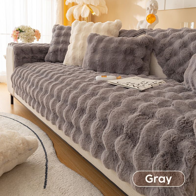 BowLift | thick rabbit plush sofa cover