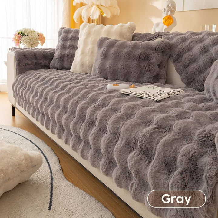 BowLift | thick rabbit plush sofa cover