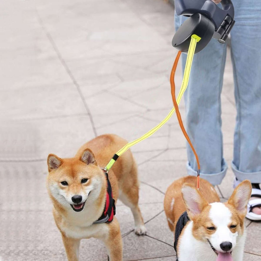 BowLift | PROPET DUO – Retractable leash for two dogs with LED light for safe walks