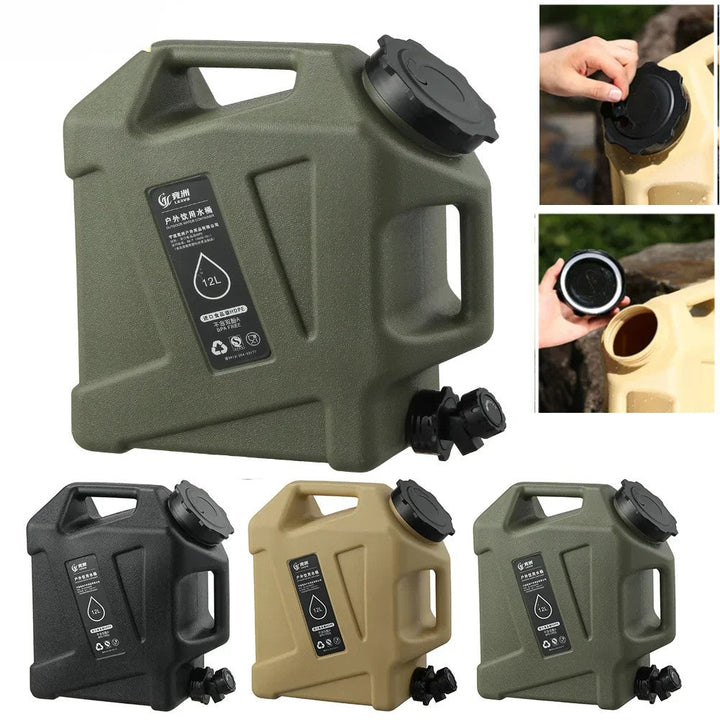 BowLift | Portable 12L water container with tap – Sturdy canister for outdoor and camping