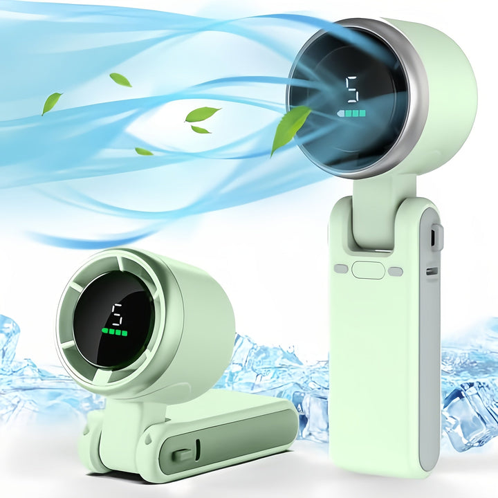 USB rechargeable handheld fan with 5 speeds | Bowlift