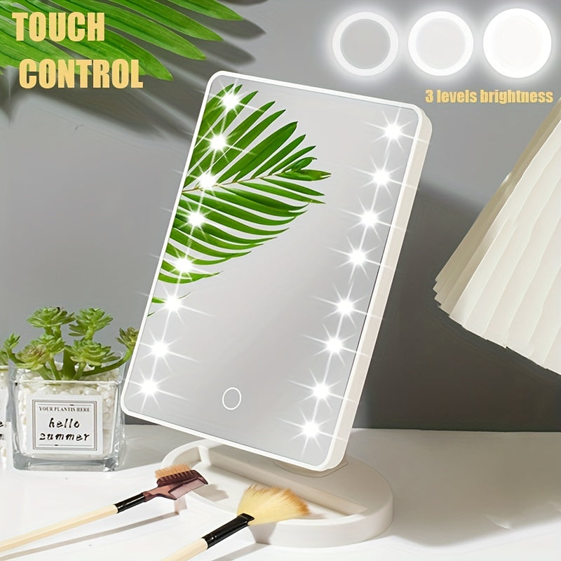 GlowPerfect - Portable Makeup Mirror with 16 LEDs Bowlift