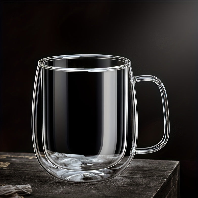 ThermoSip Double-Walled Glass Mug – Borosilicate Glass, Heat Resistant & Elegant | Bowlift