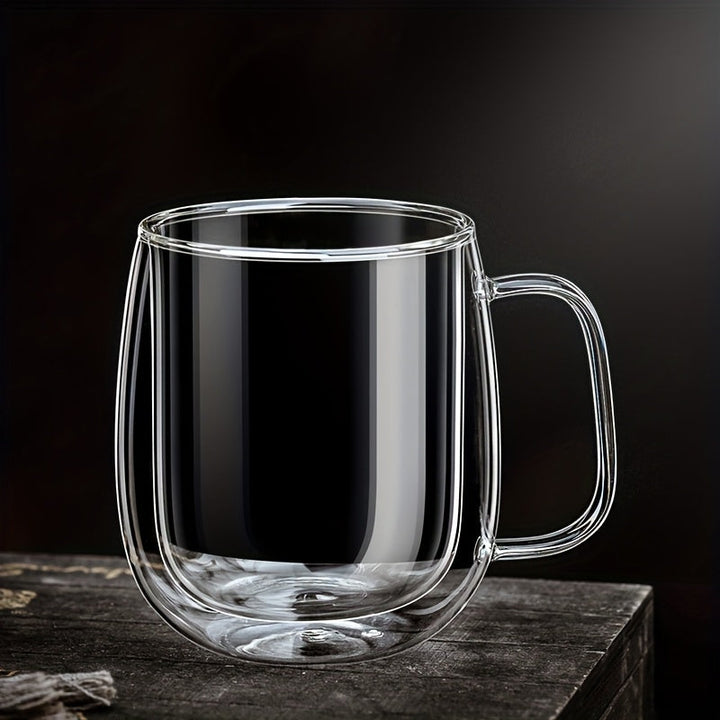 ThermoSip Double-Walled Glass Mug – Borosilicate Glass, Heat Resistant & Elegant | Bowlift