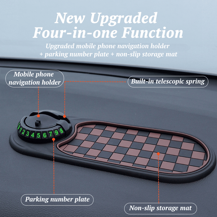 BowLift | Woyuosn Multifunction Car Mat with Phone Holder Hidden Number Plate