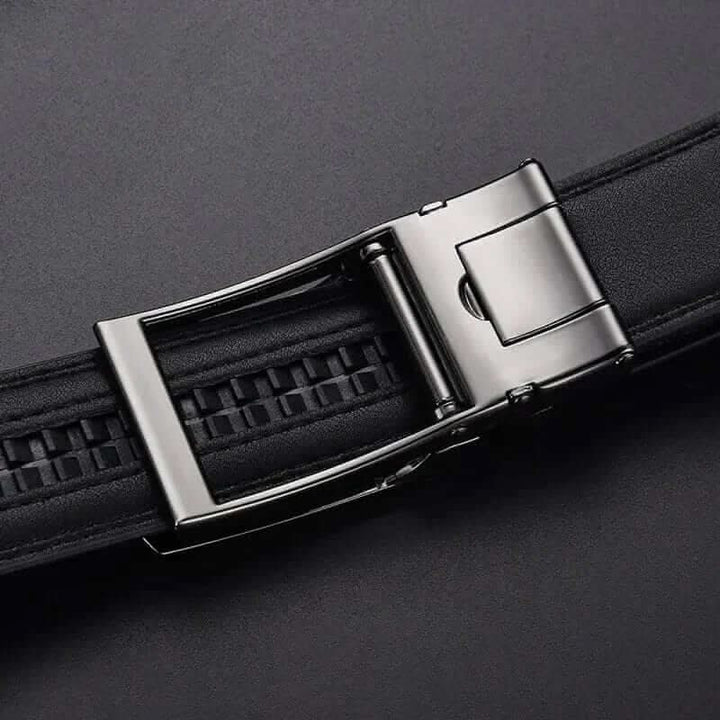 BowLift | Adjustable No-Hole Leather Belt for Men