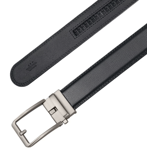 BowLift | Adjustable No-Hole Leather Belt for Men
