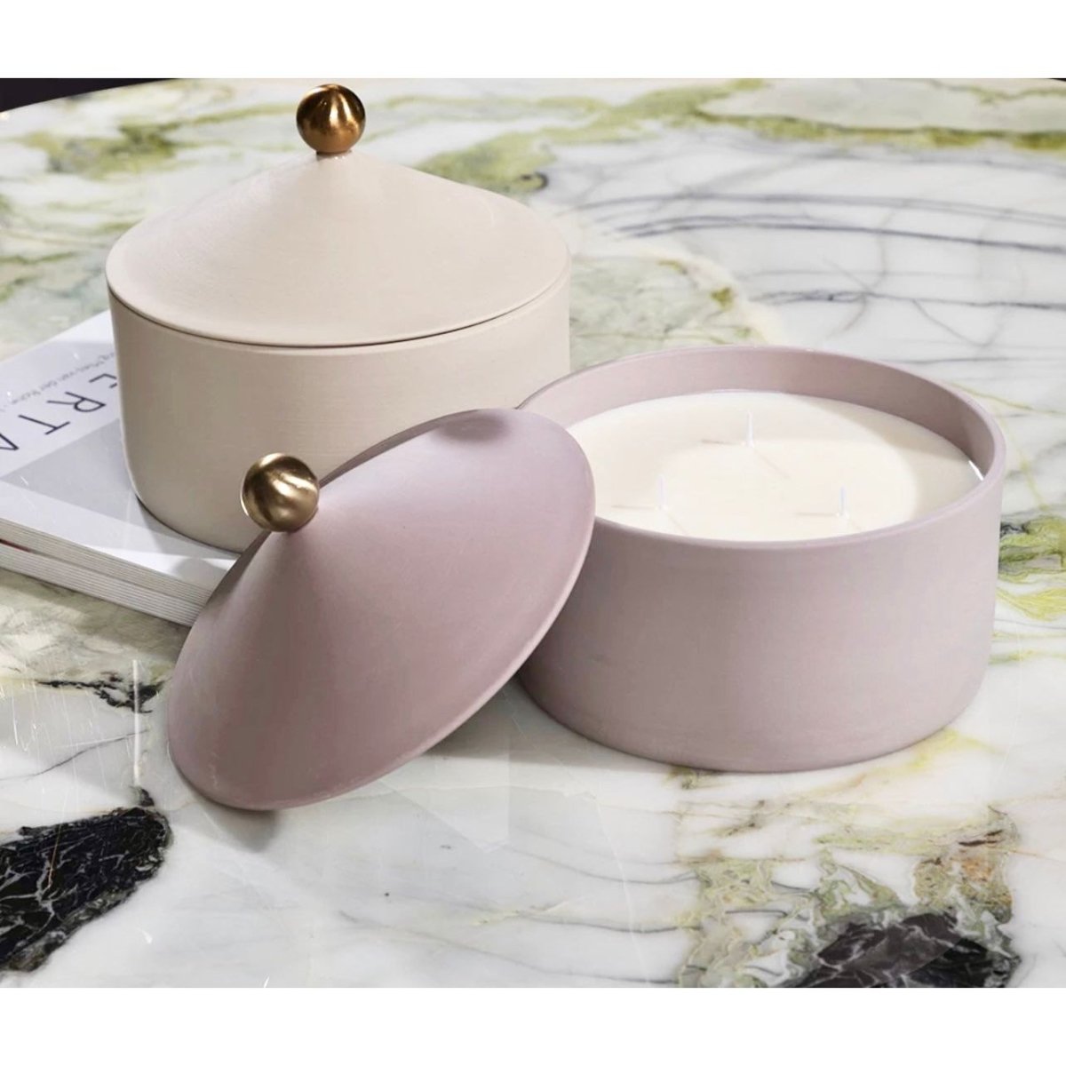BowLift | Ceramic Storage Candle Container with Lid