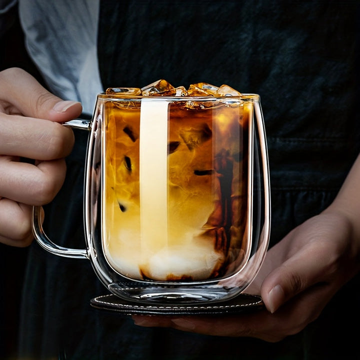 ThermoSip Double-Walled Glass Mug – Borosilicate Glass, Heat-Resistant & Elegant | Bowlift