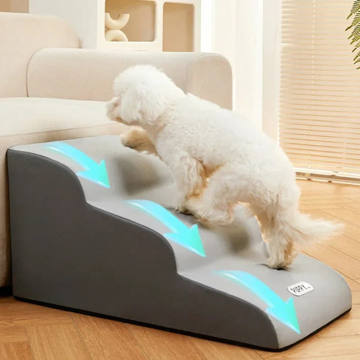 PawAscend – Luxury Pet Stairs with Non-Slip Bowlift