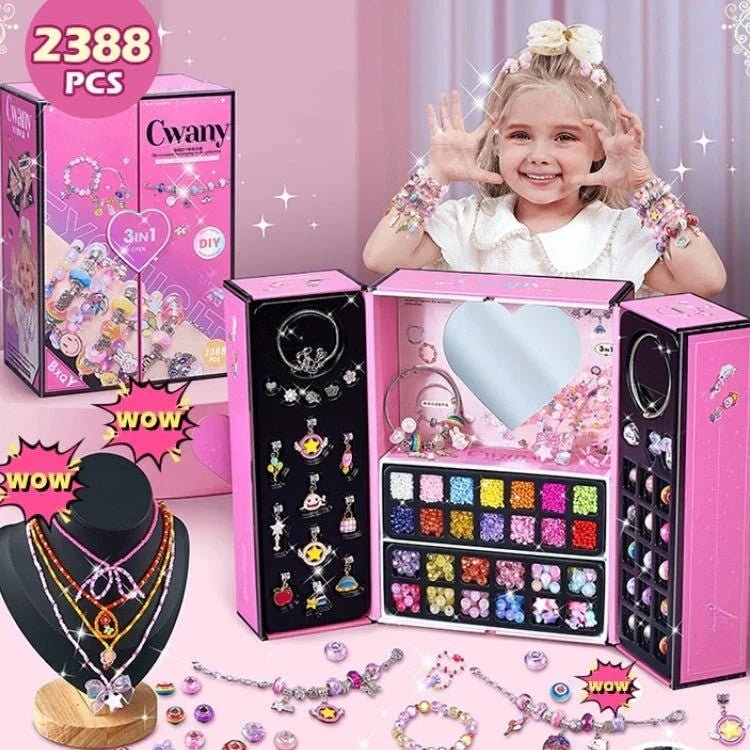 BowLift | CHARMELLA – Sparkly Girls Charm Bracelet Making Kit for Creative Fun