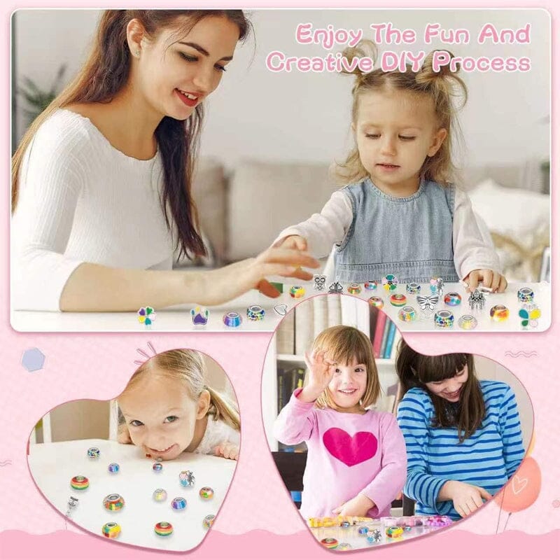 BowLift | CHARMELLA – Sparkly Girls Charm Bracelet Making Kit for Creative Fun